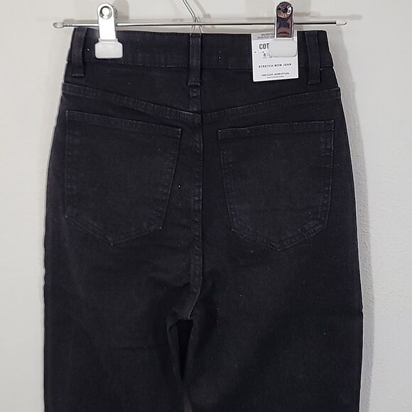 Cotton On Black Stretch Mom Casual Jeans size 4 NWT - Picture 2 of 11